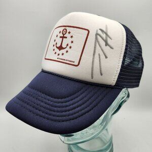 Tim Hurley Music Autographed Anchor Logo Navy White Trucker Hat Country Singer